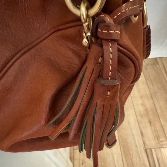 Dooney & Bourke Florentine Satchel in Brown / Natural - Picture 5 of 8